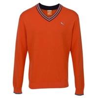 Puma Golf Merino V-Neck Sweater Cherry Tomato