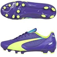 Puma evoSPEED 3.3 Lth Firm Ground Football Boot Purple