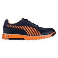 puma faas grip golf shoes blackvibrant orange