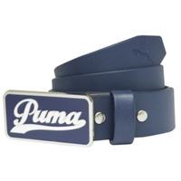 Puma Script Fitted Belt Navy Blue