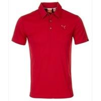 Puma Golf Junior Tech Polo Shirt Crimson