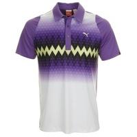 Puma Golf Duo Swing Graphic Stripe Polo Shirt Deep Lavender