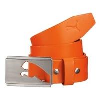 puma golf highlight fitted golf belt vibrant orange