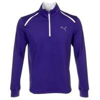 puma long sleeve 14 zip top navy blue