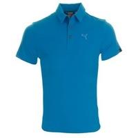Puma Golf Junior Tech Polo Shirt Blue Aster