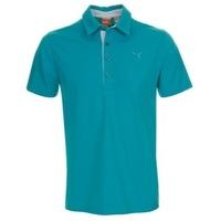 Puma Golf Plaited Solid Polo Shirt Bluebird