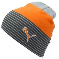Puma Golf Stripe Fleece Lined Beanie Vibrant Orange