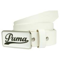 Puma Script Fitted Belt White