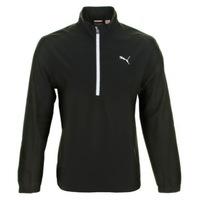 puma golf 12 zip wind jacket black