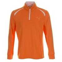 Puma Golf LS 1/4 Zip Top Vibrant Orange