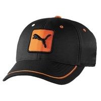 puma golf cat patch relaxed fit cap blackorange