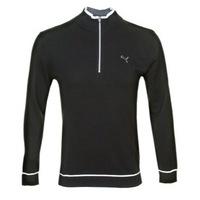 Puma Golf 1/4 Zip Solid Sweater Black/White
