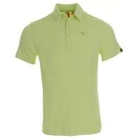 Puma Golf Junior Tech Polo Shirt Sunny Lime