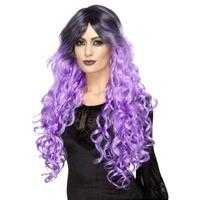 Purple & Black Gothic Wig