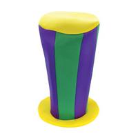 Purple Green Yellow Mad Hatter Tall Hat