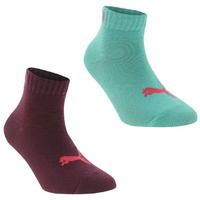 Puma Quarter Junior 2 Pack Socks