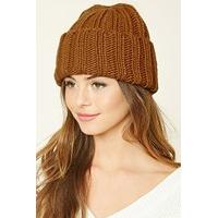 Purl Knit Fold-over Beanie