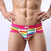 Pure Cotton Stripe Briefs, Sexy And Stylish Men High-grade Underwear