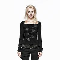 Punk Rave T-370 Women Going out Casual Daily Club Simple Street chic Punk Gothic Summer Fall Long Sleeve T-shirt