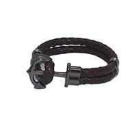 Punk Fashion Men\'s Bracelet PU Anchor Leather Bracelet Alloy Bracelet Chain Bracelets / Wrap Bracelets Daily