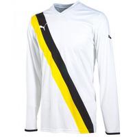 Puma Diagonal LS Teamwear Shirt (white-yellow)