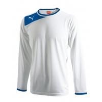 Puma Powercat 5.12 LS Teamwear Shirt (white-blue)