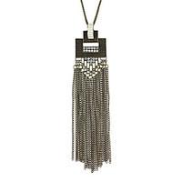 Punk Vintage Style Long Chain Tassel Pendant Necklaces