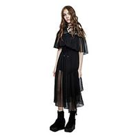 PUNK RAVE PQ-159 Women\'s Party Vacation Casual Daily Simple Street chic Punk Gothic Two Piece Chiffon Mermaid Dress
