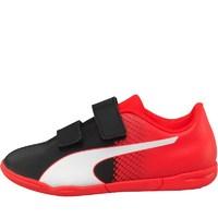 puma junior evospeed 55 it indoor football boots blackwhitered