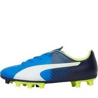 puma junior evospeed 55 fg football boots electric blue lemonadepeacoa ...