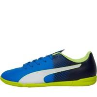 Puma Mens evoSPEED 5.5 IT Indoor Football Boots Electric Blue/Lemonade/Peacoat