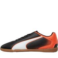 puma mens adreno it indoor football boots blackwhitelava