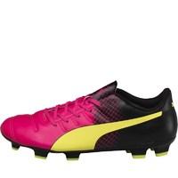 Puma Mens evoPOWER 4.3 FG Football Boots Glow/Safety Yellow/Black