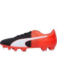 Puma Mens EvoSPEED 4.5 FG Football Boots Black/White/Red