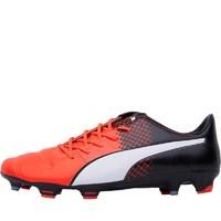 Puma Mens EvoPOWER 1.3 Leather FG Football Boots Red/White/Black
