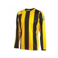 puma hooped ls striped shirt yellow black