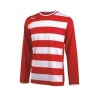 puma hooped ls teamwear shirt red white