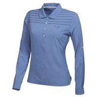 puma ladies woven long sleeve polo shirt