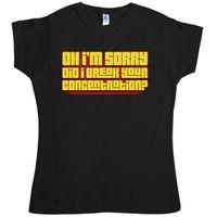 pulp fiction inspired womens t shirt concentration