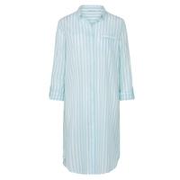 pure cotton button through long sleeve nightshirt