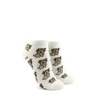 pugging graphic ankle socks