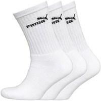 Puma Mens Three Pack Crew Socks White