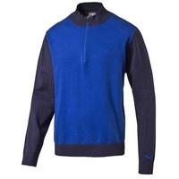 puma mens tailored zip block sweater