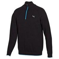 Puma Mens Solid 1/4 Zip Cotton Sweater