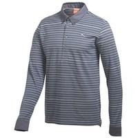 puma mens long sleeve yarn dye polo shirt