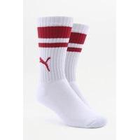 Puma Red Crew Socks, RED