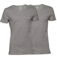 Puma Two Pack V-Neck T-Shirt Grey