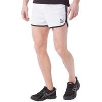 puma mens vintage logo shorts puma white