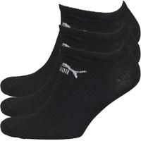 puma mens three pack no show socks black