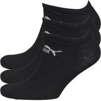 Puma Mens Three Pack No Show Socks Black